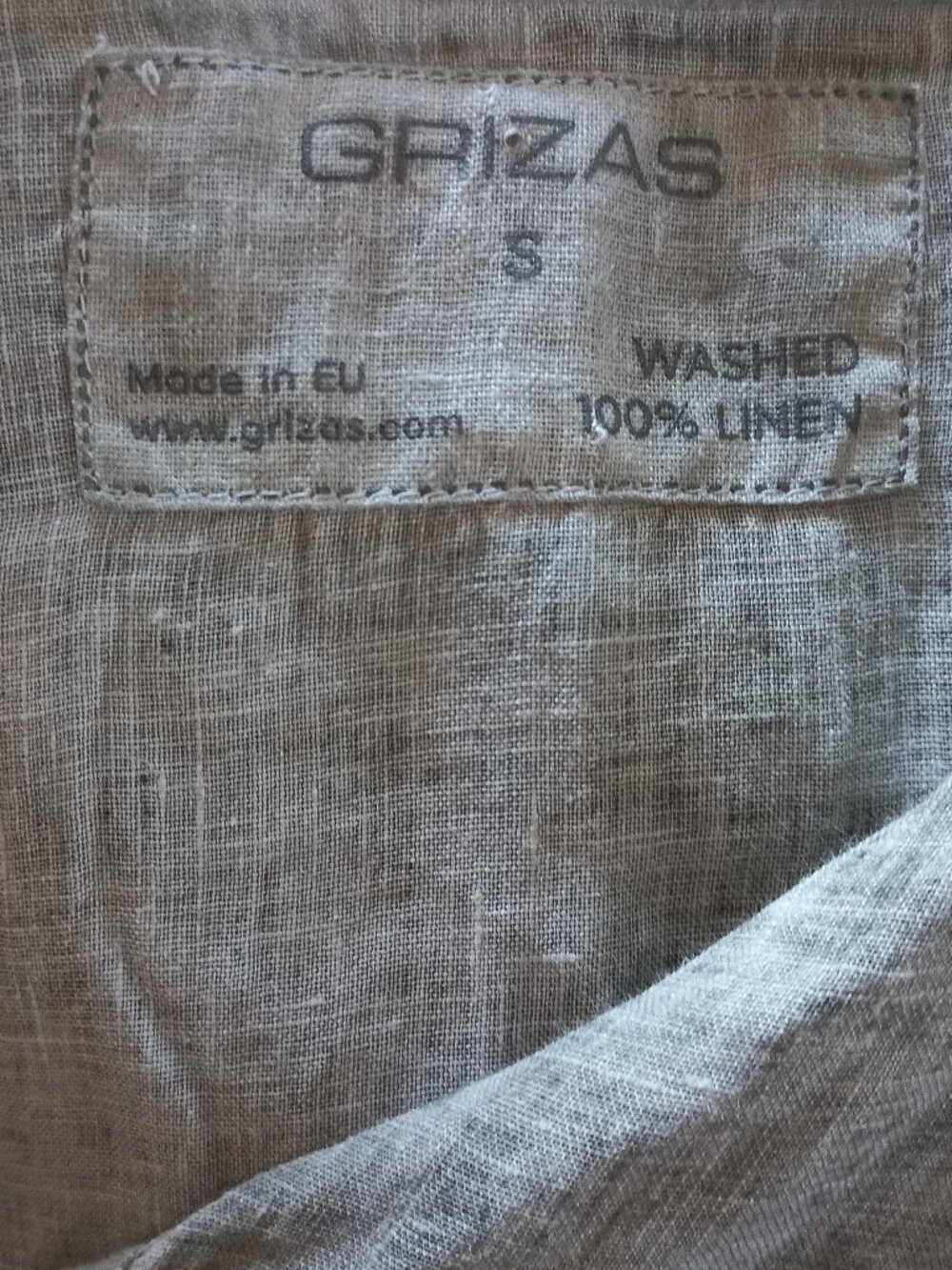 GRIZAS washed linen short sleeve dress - Picture 12 of 12